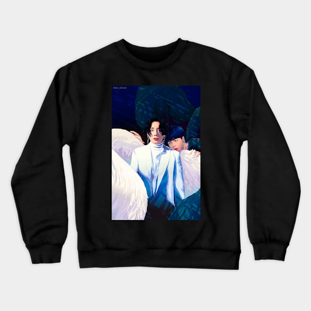 Swans Crewneck Sweatshirt by Elsa-draws